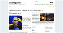 Desktop Screenshot of cambridgeforum.org